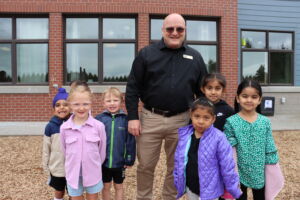 Dr. Harvill and students