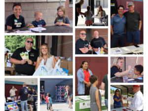 Collage from back to school fair